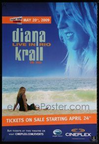 5y054 CINEPLEX ENTERTAINMENT Canadian 1sh '00s cool image of sexy Diana Krall on beach!
