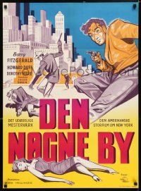 5y540 NAKED CITY Danish R50s Jules Dassin & Mark Hellinger's New York film noir classic!