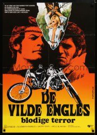 5y572 WILD RIDERS Danish '77 Alex Rocco & another biker end up on the road to Hell!