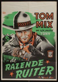 5y019 MIRACLE RIDER Dutch '35 Tom Mix is the idol of every boy in the world in this serial!