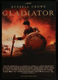 5y699 GLADIATOR French 27x39 '00 Russell Crowe, directed by Ridley Scott!