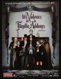5y742 ADDAMS FAMILY VALUES French 15x20 '93 Carel Strucken, the family just got a little stranger!
