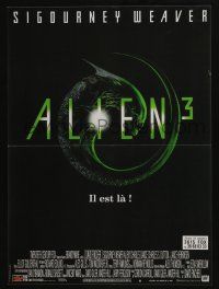 5y743 ALIEN 3 French 15x21 '92 Sigourney Weaver, 3 times the danger, 3 times the terror!