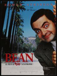 5y751 BEAN French 16x22 '97 close-up of Rowan Atkinson as Mr. Bean in Hollywood!