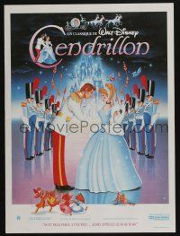 5y759 CINDERELLA French 15x20 R80s Walt Disney classic romantic musical fantasy cartoon!