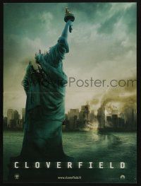 5y761 CLOVERFIELD teaser French 16x21 '08 image of destroyed New York & Lady Liberty decapitated!