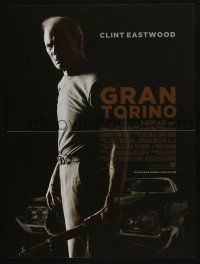 5y789 GRAN TORINO French 16x21 '09 great image of angry Clint Eastwood w/rifle & car!