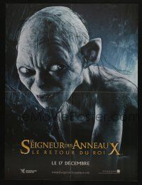 5y812 LORD OF THE RINGS: THE RETURN OF THE KING teaser French 16x21 '03 Andy Serkis as Gollum!