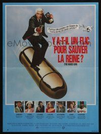 5y825 NAKED GUN French 15x21 '88 Leslie Nielsen in Police Squad screwball crime classic!