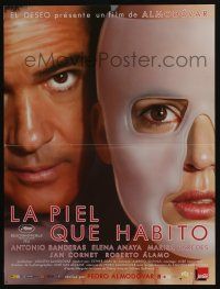 5y837 SKIN I LIVE IN French 16x21 '11 artwork image of Antonio Banderas & masked woman!