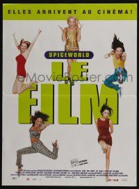 5y841 SPICE WORLD French 16x22 '98 Spice Girls, Victoria Beckham, English pop musi, Le Film!