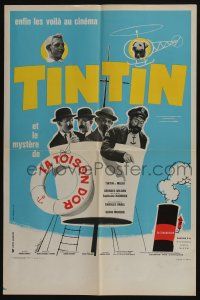 5y844 TINTIN ET LE MYSTERE DE LA TOISON D'OR French 16x24 '61 Talbot as Herge's Tintin, Tealdi art