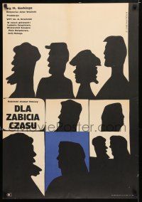 5y371 SKUKI RADI Polish 23x33 '68 cool silhouette Ewa Gargulinska art of top cast!
