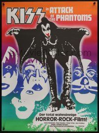 5y012 ATTACK OF THE PHANTOMS Swiss '78 cool image of KISS, Criss, Frehley, Simmons, Stanley!