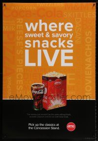 5z062 AMC THEATRES sweet and savory style DS 1sh '11 cool ad from the movie theater chain!