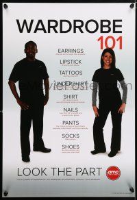 5z068 AMC THEATRES wardrobe style DS 1sh '10 cool poster for employess from human resources!