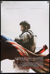5z078 AMERICAN SNIPER advance DS 1sh '14 Clint Eastwood, Bradley Cooper as legendary Chris Kyle!