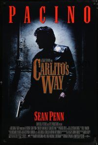 5z159 CARLITO'S WAY 1sh '93 Al Pacino, Sean Penn, Brian De Palma thriller!
