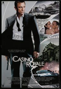 5z165 CASINO ROYALE Spanish/U.S. advance DS 1sh '06 cool images of Daniel Craig as James Bond!