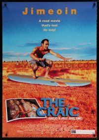5z211 CRAIC 1sh '99 wacky Alan McKee surfing in field, a road movie that's lost its way!