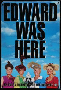 5z276 EDWARD SCISSORHANDS teaser DS 1sh '90 Tim Burton classic, great image of wacky haircuts!
