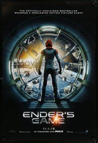5z284 ENDER'S GAME teaser DS 1sh '13 Harrison Ford, Asa Butterfield in the title role!