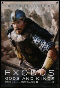 5z297 EXODUS: GODS & KINGS style E teaser DS 1sh '14 close-up of Christian Bale as Moses!