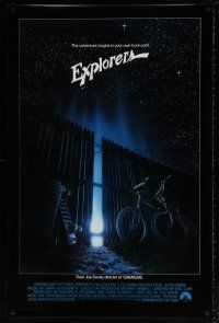 5z302 EXPLORERS int'l 1sh '85 directed by Joe Dante, the adventure begins in your own back yard!