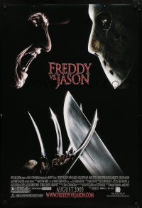 5z340 FREDDY VS JASON advance DS 1sh '03 cool image of horror icons, the ultimate battle!