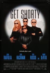 5z356 GET SHORTY 1sh '95 John Travolta, Danny DeVito, Gene Hackman, Rene Russo