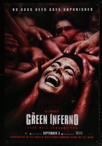 5z378 GREEN INFERNO teaser DS 1sh '13 Eli Roth jungle horror, no good deed goes unpunished!