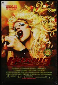 5z394 HEDWIG & THE ANGRY INCH foil title DS 1sh '01 transsexual punk rocker James Cameron Mitchell