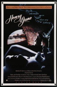 5z397 HENRY & JUNE int'l advance 1sh '90 Uma Thurman, the first movie with NC-17 rating!