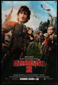 5z422 HOW TO TRAIN YOUR DRAGON 2 style H int'l advance DS 1sh '13 cool image from CGI fantasy!