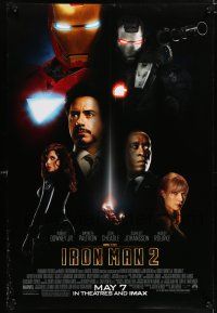 5z488 IRON MAN 2 advance DS 1sh '10 Marvel, Downey Jr, Cheadle, Paltrow, Scarlett Johansson!