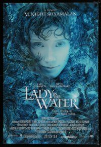 5z513 LADY IN THE WATER advance DS 1sh '06 creepy close image, directed by M. Night Shyamalan!