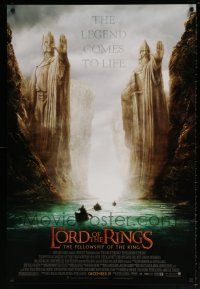 5z536 LORD OF THE RINGS: THE FELLOWSHIP OF THE RING advance 1sh '01 J.R.R. Tolkien, Argonath!