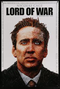 5z546 LORD OF WAR advance 1sh '05 wild bullet mosaic of arms dealer Nicolas Cage!