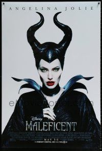 5z556 MALEFICENT advance DS 1sh '14 cool image of sexy Angelina Jolie in title role!