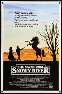 5z560 MAN FROM SNOWY RIVER int'l 1sh '82 Tom Burlinson, Sigrid Thornton, Kirk Douglas in a dual role
