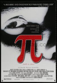 5z663 PI DS 1sh '98 Darren Aronofsky sci-fi mathematician thriller, Sean Gullette!