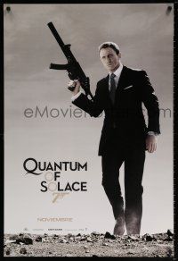 5z688 QUANTUM OF SOLACE Spanish/U.S. teaser DS 1sh '08 Daniel Craig as James Bond + sexy Kurylenko!