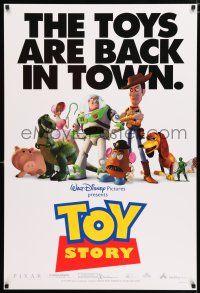 5z800 TOY STORY cast style DS 1sh '95 Disney/Pixar cartoon, Buzz Lightyear, Woody & more!