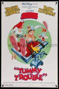 5z806 TUMMY TROUBLE DS 1sh '89 Roger Rabbit & sexy Jessica with doctor Baby Herman!