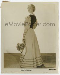 6a078 ANITA LOUISE 8x10 still '34 full-length holding flowered hat in hand from Judge Priest!