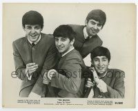 6a111 BEATLES COME TO TOWN 8x10.25 still '64 Paul smoking cigarette, John, Ringo & George portrait!