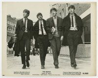 6a112 BEATLES COME TO TOWN 8x10.25 still '64 Paul, John, Ringo & George walking on the street!