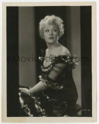 6a126 BETTY COMPSON 8x10.25 still '30 seated in wild low-cut sexy lace dress from The Spoilers!