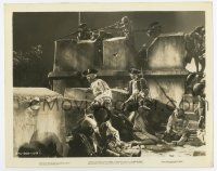 6a204 CLIVE OF INDIA 8x10.25 still '35 Ronald Colman & men with guns defending their fort!