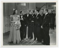 6a214 COURTSHIP OF ANDY HARDY 8.25x10 still '42 Mickey Rooney pays guys to dance with Donna Reed!
